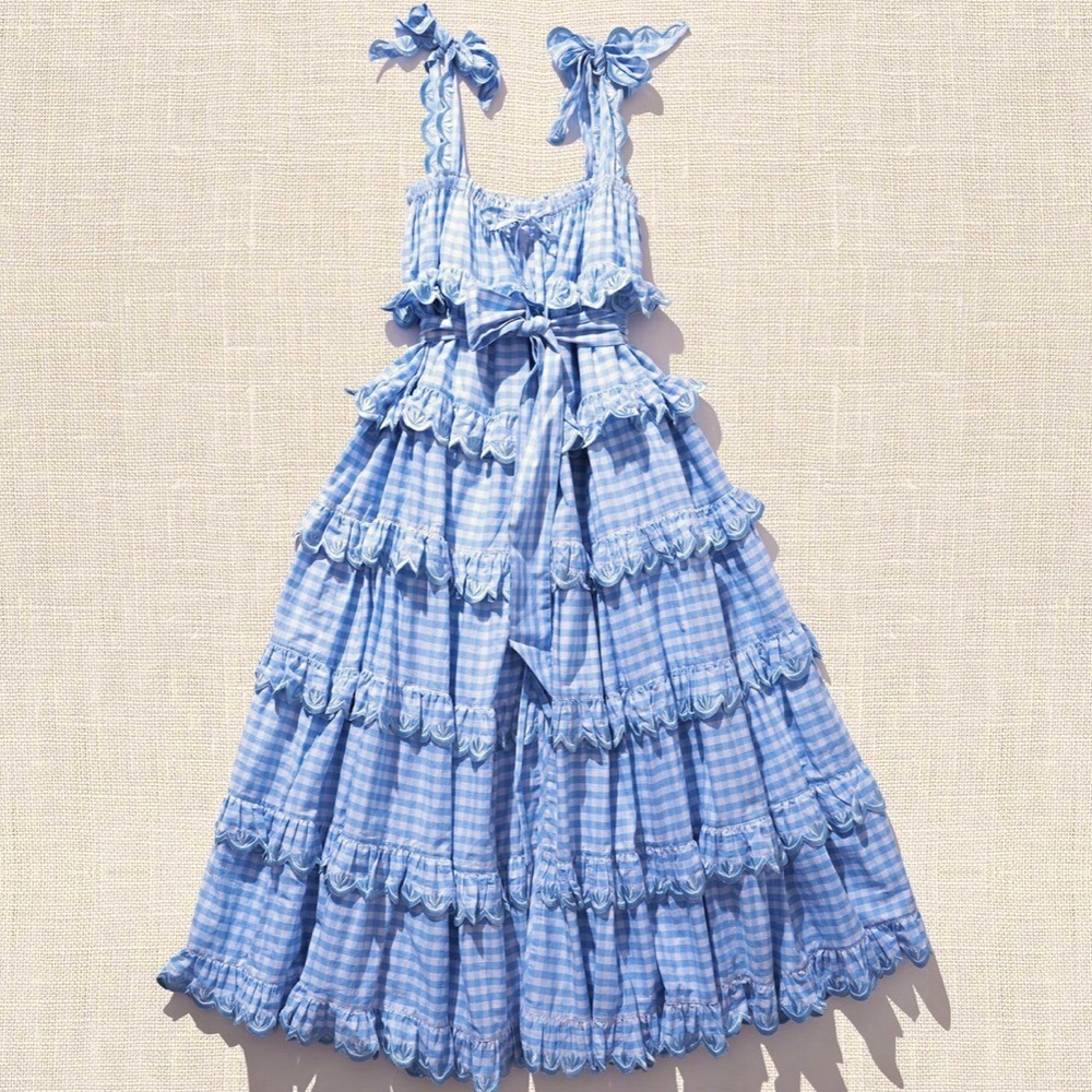 Innika Choo Scallop Frill Dress Iva Biigdres. NWT